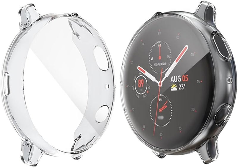 Balacoo 2 Pack Transparent TPU Watch Case Cover Scratch Protective Frame 4 4x4 4 cm - Image 1